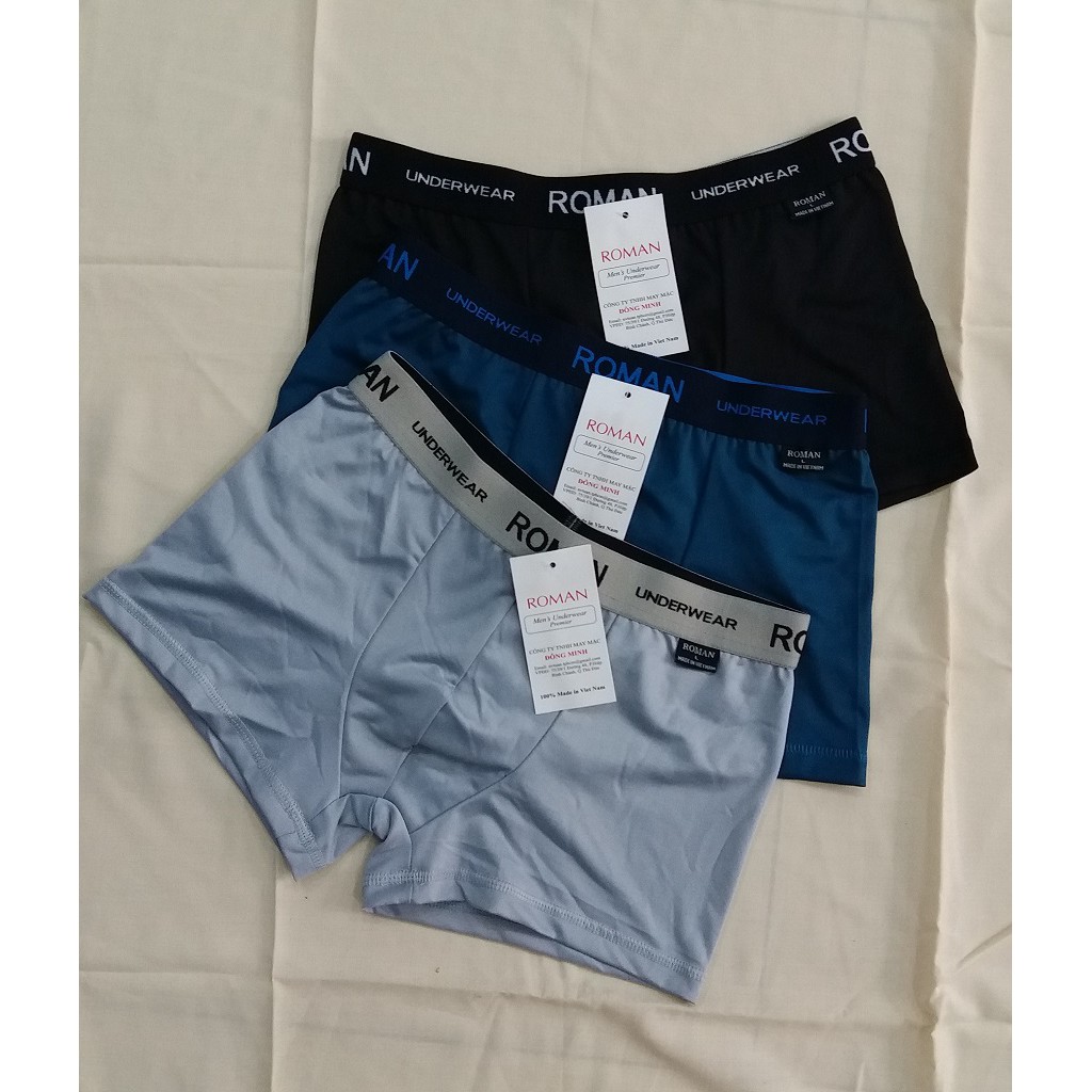 Combo 3 quần sịp đùi, quần boxer nam thun lạnh- Hàng công ty ĐÔNG MINH VN ( ẢNH THẬT)