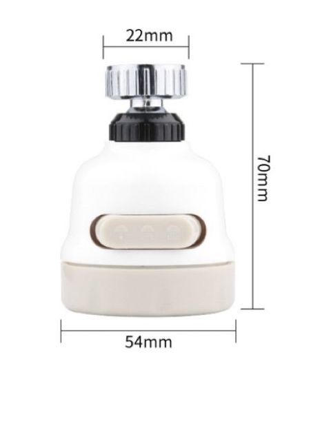 ĐẦU VÒI TĂNG ÁP ĐIỀU HƯỚNG 360 ĐỘ - 3 CHẾ ĐỘ CHẢY