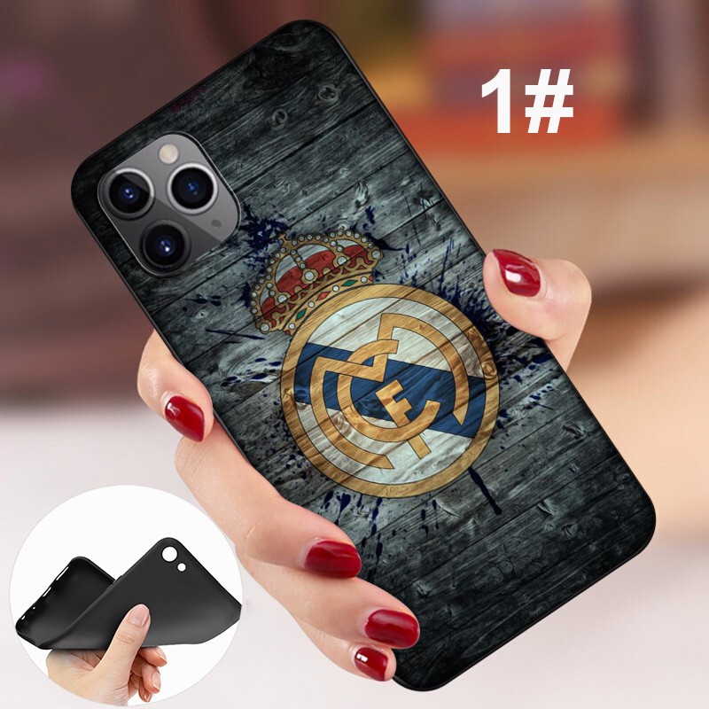 Ốp điện thoại TPU mềm logo Real Madrid DU173 cho iPhone 12 Mini 11 Pro Max 11pro 12mini 12pro 12promax