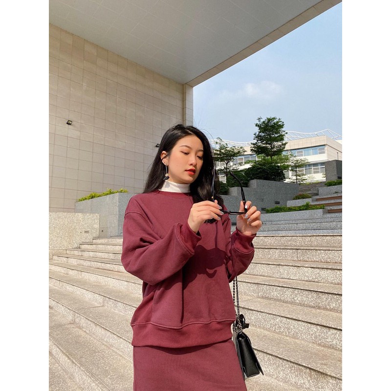 Bộ áo váy nỉ thu đông AfterBefore | BigBuy360 - bigbuy360.vn