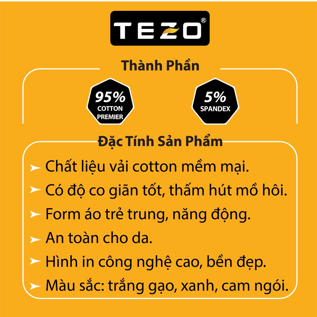 Áo phông nam in hình hoạ tiết Tezo dáng basic trẻ trung năng động 2205APOT17