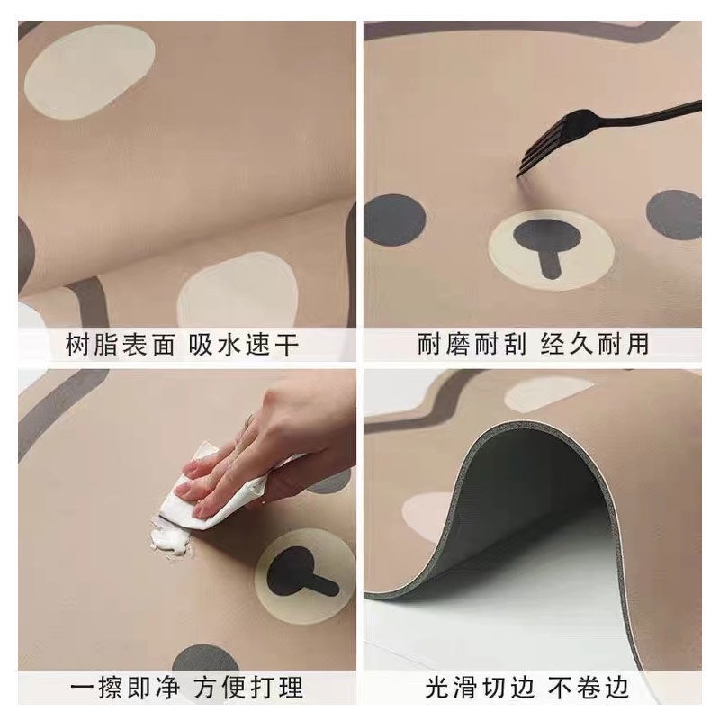 Thảm Lót Sàn Nhà Tắm Nhanh Khô Chống Trượt Hình Heo Thời Trang