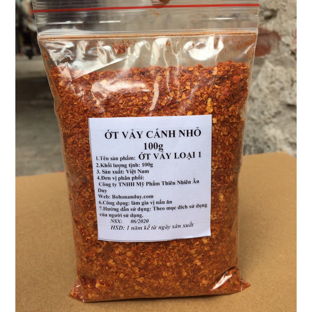 ỚT VẢY KHÔ CÁNH NHỎ SIÊU CAY làm kim chi -1000g