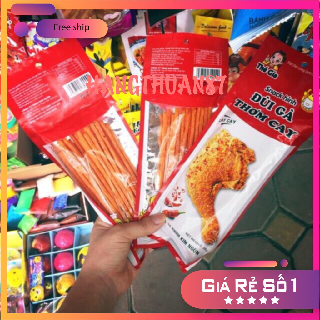 Tăm Cay Đùi Gà Thơm Ngon - Đồ Ăn Vặt Giá Sỉ