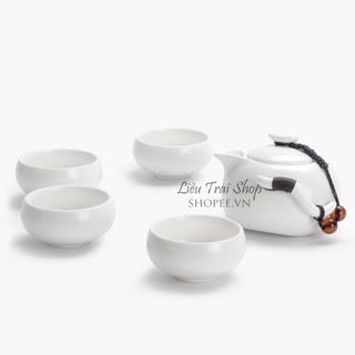 Bộ ấm chén pha trà du lịch túi vải
