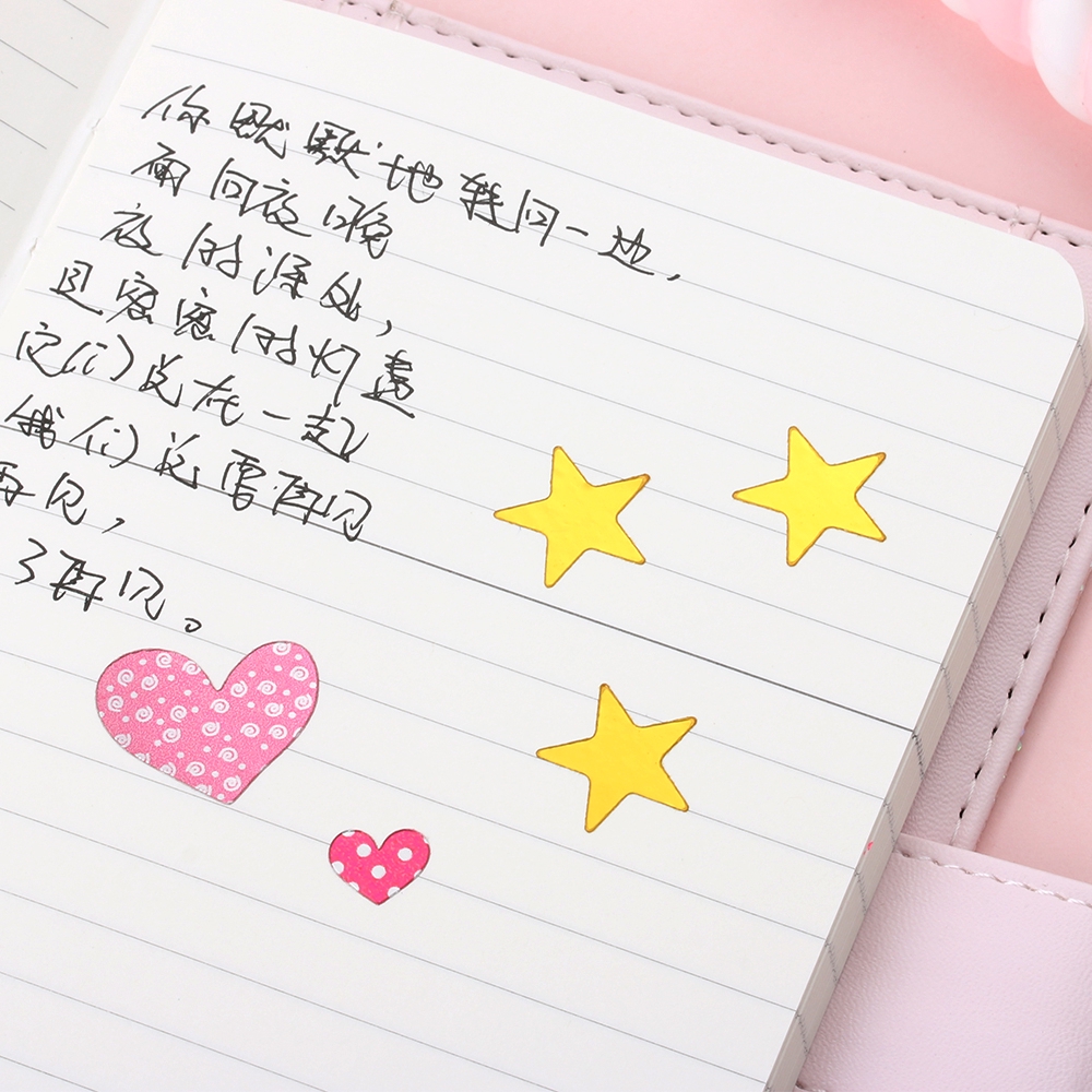 Túi 10 Miếng Dán Khen Thưởng Hình Ngôi Sao Năm Cánh