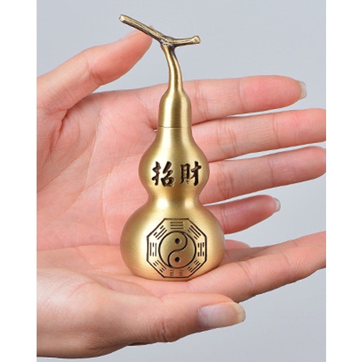 Vật phẩm hồ lô bát quái bằng đồng cắt tút phong thuỷ Hồng Thắng