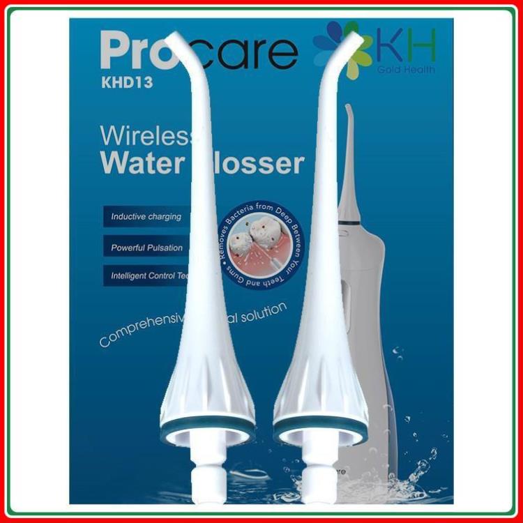 Bộ 2 Đầu PhunTổng Quát Máy Tăm Nước Du Lịch Cao Cấp Procare KHD13, A3, A6 | Hàng Chính Hãng