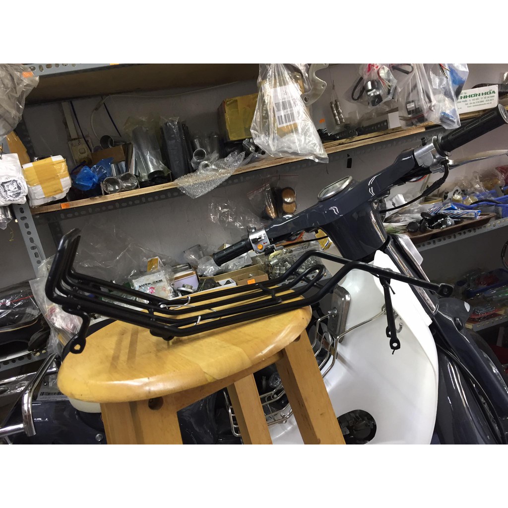 Baga giữa sơn tĩnh điện , tráng nhựa đen cho honda dame-cub 78-79-81-86...