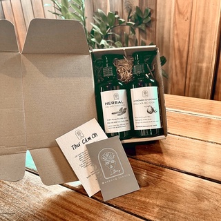 Cặp dầu gội và xả thảo dược handmade