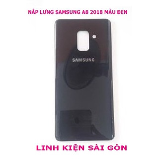 Nắp lưng samsung a8 2018 màu đen