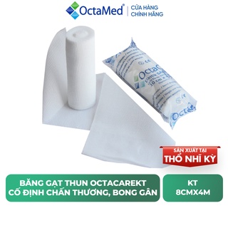 Băng Gạc Thun Y Tế OCTACARE Chất Liệu Cotton Sợi Thun Dệt Giúp Băng Bó Vết Thương Chặt Chẽ Túi 10  Cuộn