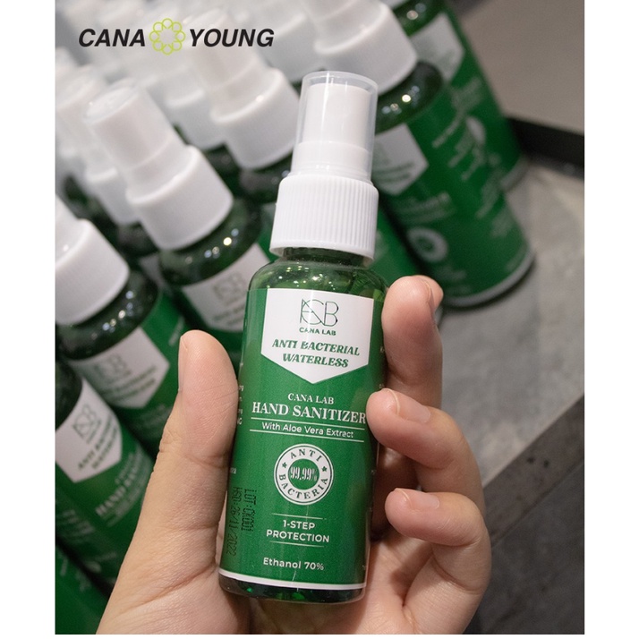Nước Rửa Tay Nha Đam Sạch Khuẩn Vượt Trội, Dưỡng Ẩm Không Gây Khô Da Cana Lab Hand Sanitizer 50ml | BigBuy360 - bigbuy360.vn