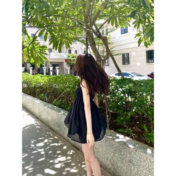 Set áo + quần dây ren form babydoll