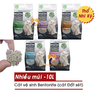 Cát Vệ Sinh Cho Mèo - Cát Bentonite Thổ Nhĩ Kỳ Kitty Max 10L - ĐỦ 5 MÙI