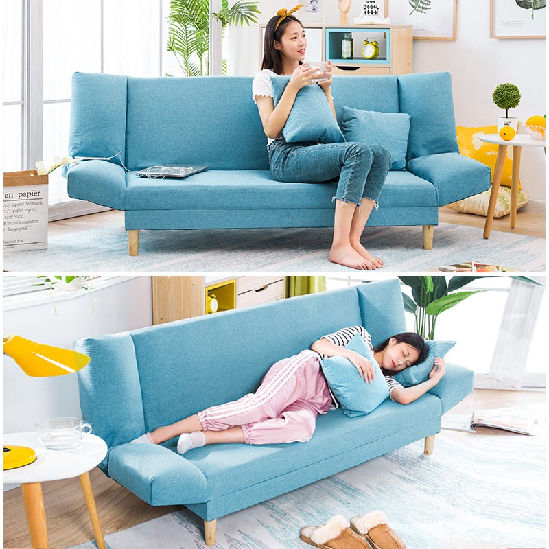 Ghế sô pha giường gấp tiện lợi đồ gỗ nội thất phòng khách kiểu Bắc Âu bền đẹp vững chãi FU216