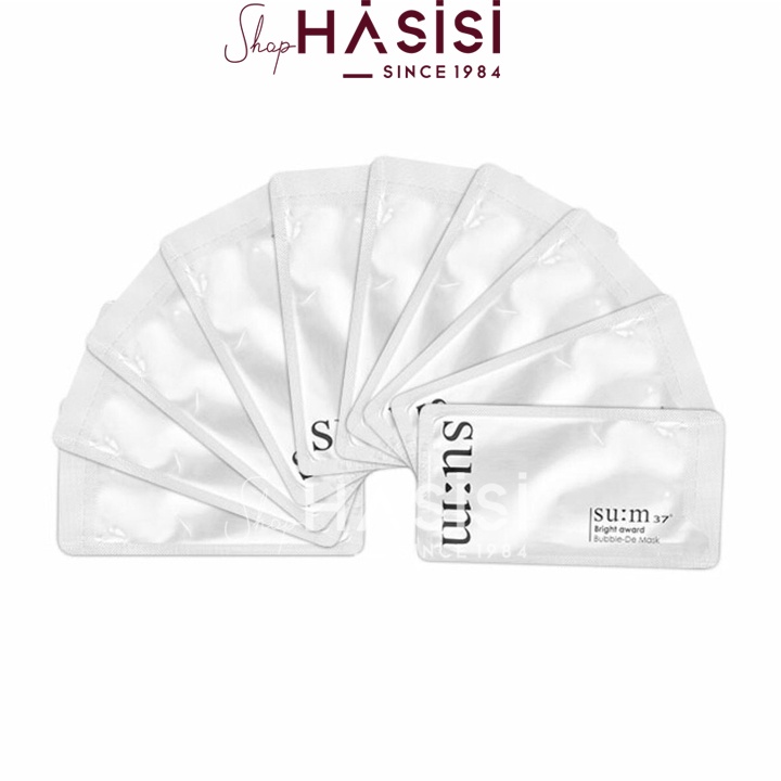 Gói Sample Mặt Nạ Sủi Bọt Thải Độc SU:m 37 Bright Award Bubble-De Mask