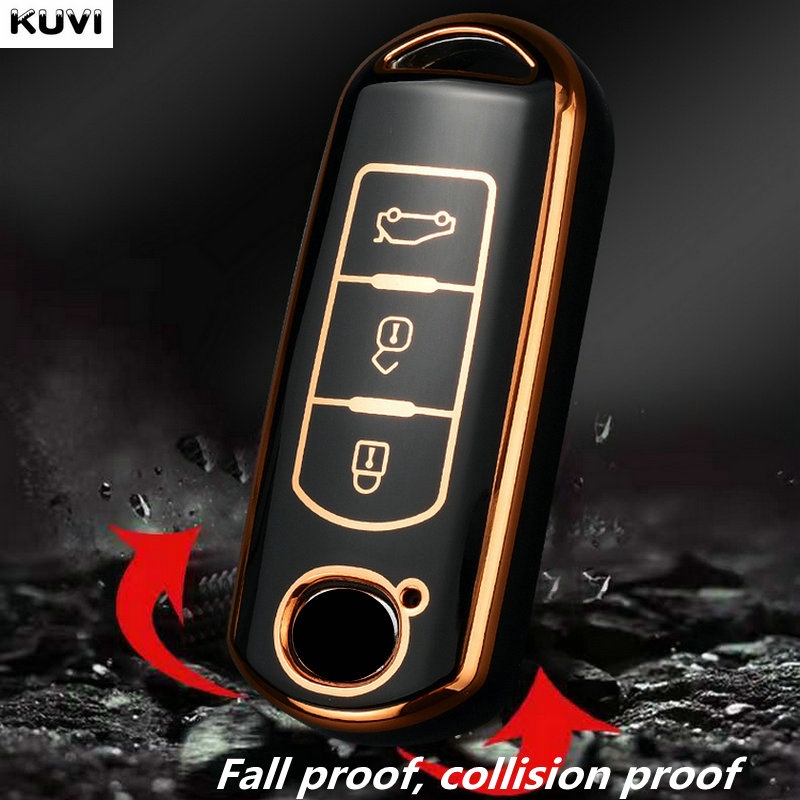 Ốp Bảo Vệ Chìa Khóa Xe Hơi Bằng Tpu Cao Cấp Cho Mazda 2 3 5 6 Demi CX-3 CX-4 CX-5 CX-7 CX-9 MX5 CX8 Axela Atenza 2015-2019