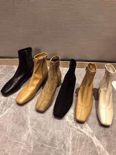 Giày boots da