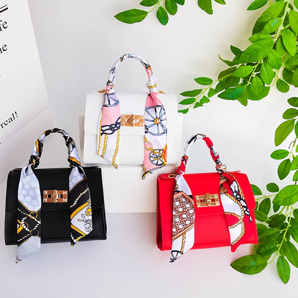 MIHAN1 Oxford Crossbody Bag Lock Chain Mobile Phone Bag Shoulder Bag Nylon Satchel Fashion Handbag Silk Scarves Women's Shoulder Square Bag/Multicolor