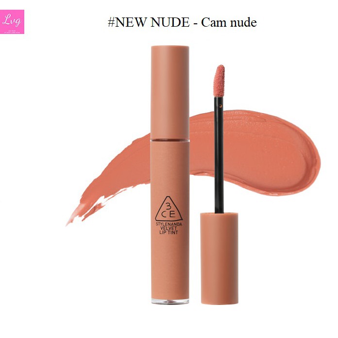 Son 3CE velvet lip tint màu cam nude #new nude