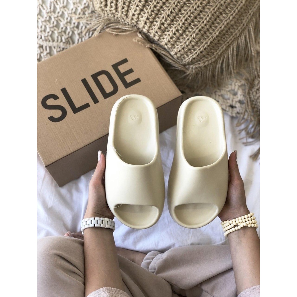 dép quai ngang họa tiết màu be nắng nhạt SHINQUAINGANG23 tặng thêm 1 hộp đựng dép