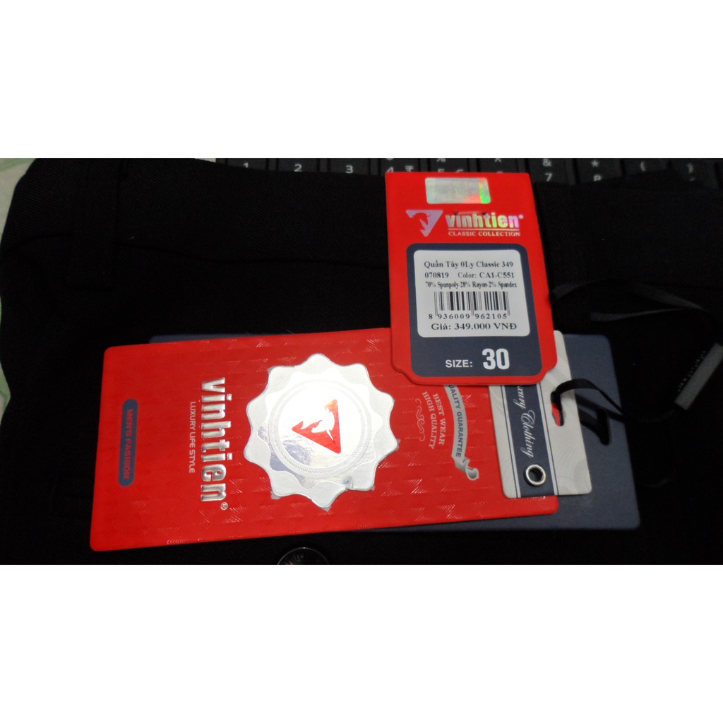 Quần Tây Đen Vĩnh Tiến 0Ly 379 Classic 349 | BigBuy360 - bigbuy360.vn