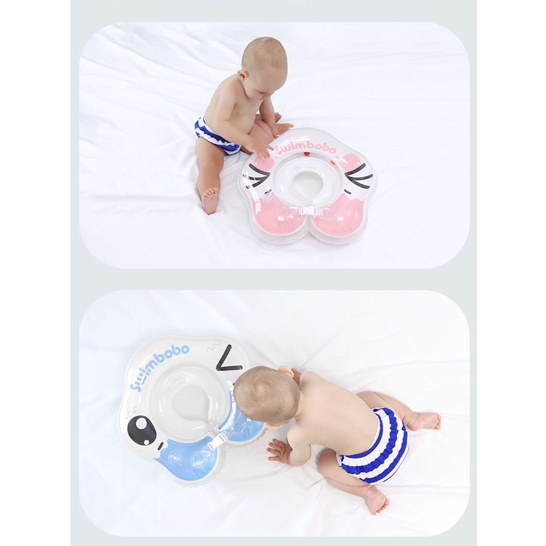 Phao Bơi Đeo Cổ Chống Kẹt Tay Có Thể Điều Chỉnh Cho Bé Sơ Sinh
