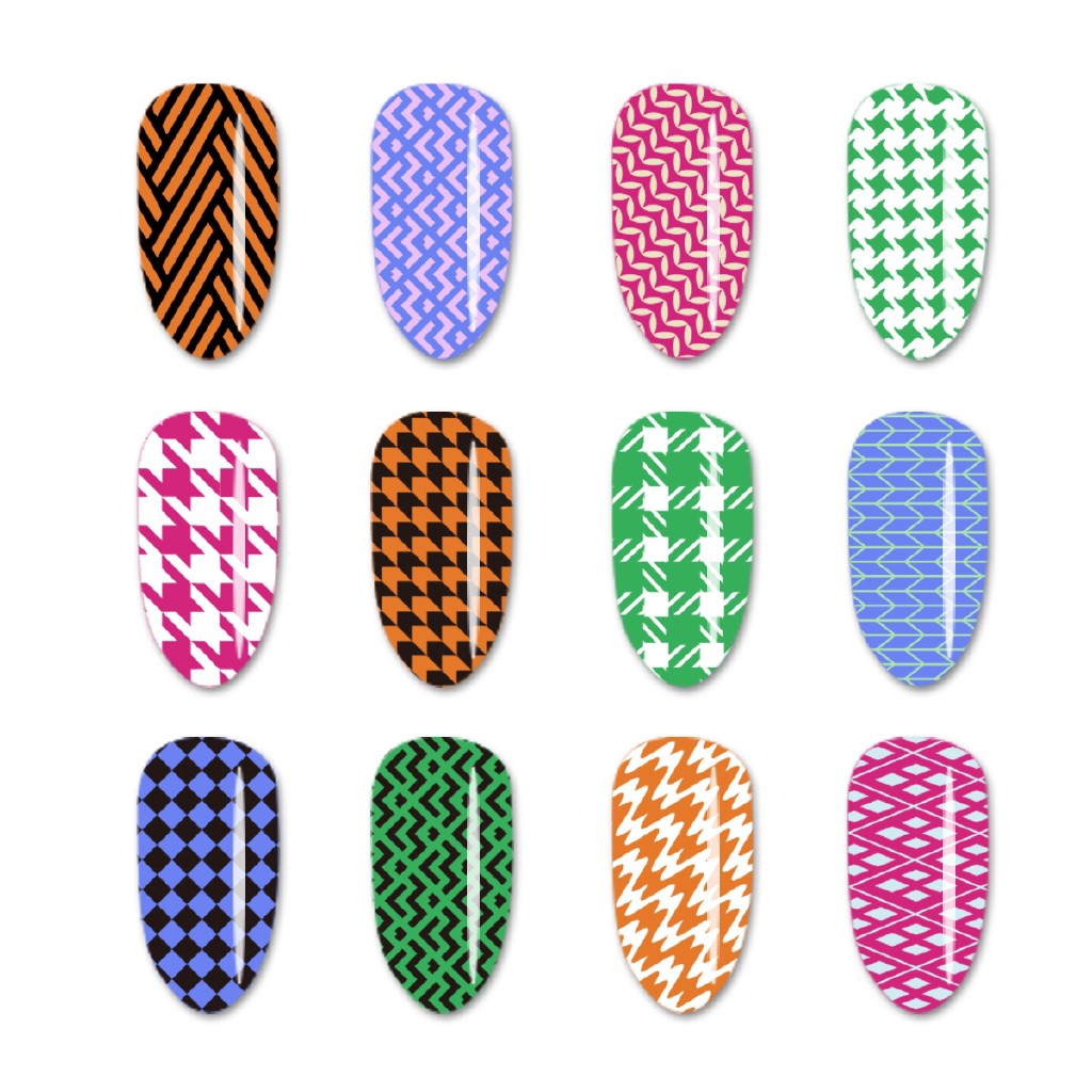 [Hàng mới về] Khuôn trang trí móng tay nghệ thuật họa tiết răng cưa dễ thương