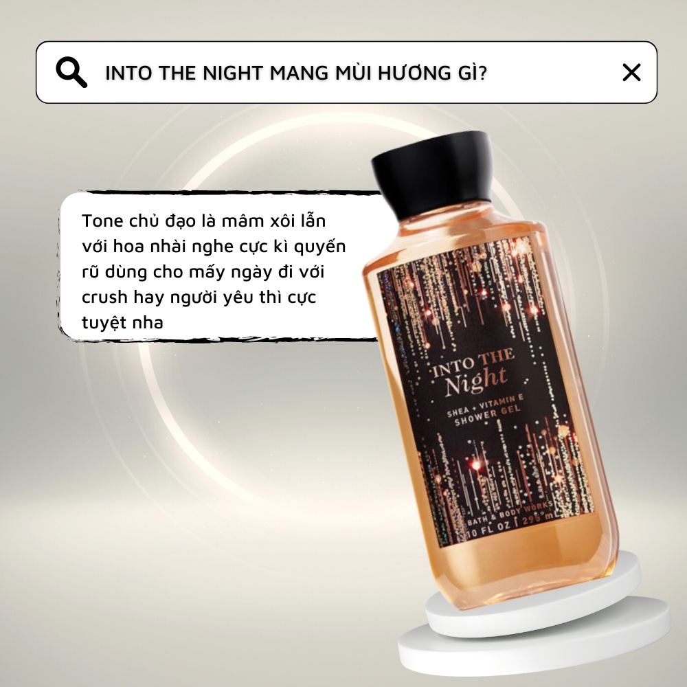 SỮA TẮM BATH & BODY WORKS SHOWER GEL INTO THE NIGHT 295ML