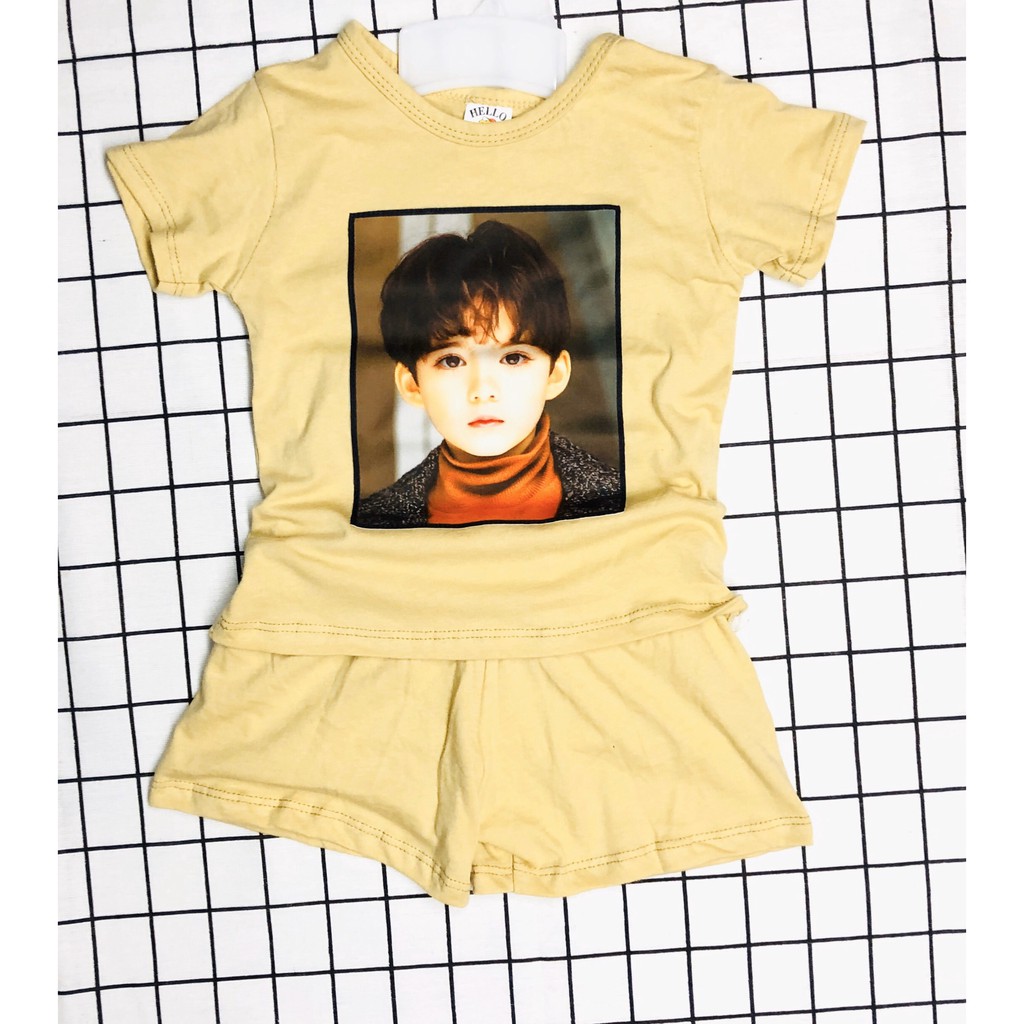 Đồ bộ bé trai in hình 3D cho bé từ 8 đến 25 kg vải mịn | BigBuy360 - bigbuy360.vn