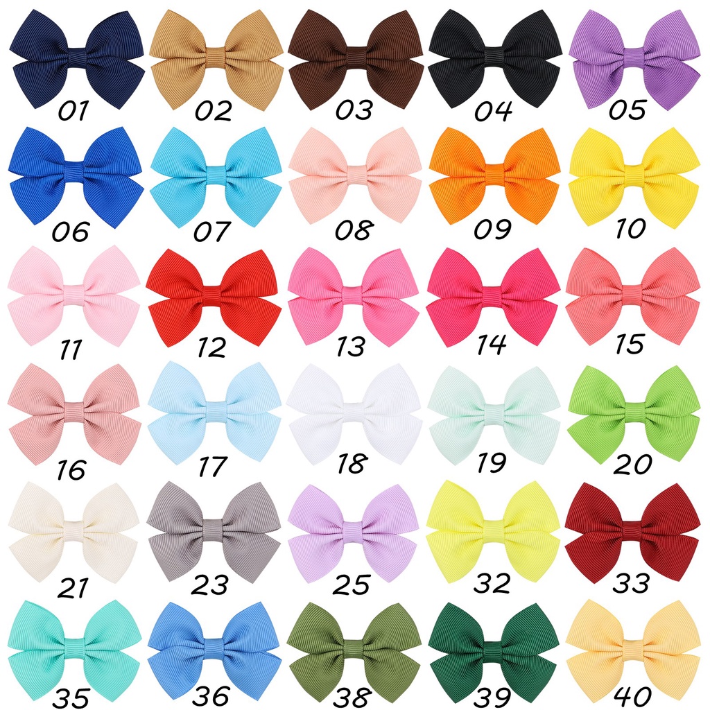 Kẹp tóc nơ mini KIDSBOWS 2.6&quot; nhiều màu cho bé gái