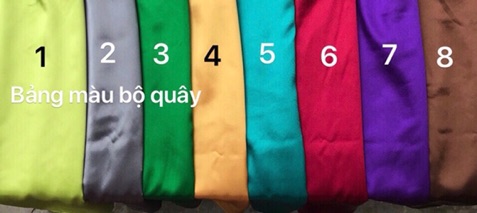 Sét quây spa tắm trắng (váy lụa spa)