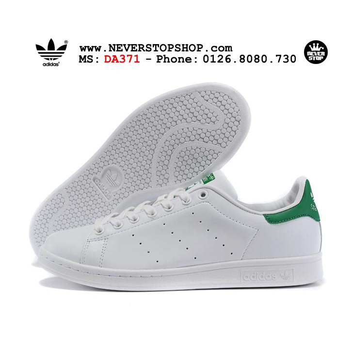 Giày thể thao ADIDAS STAN SMITH TRẮNG XANH nam nữ, hàng chuẩn đẹp giá tốt