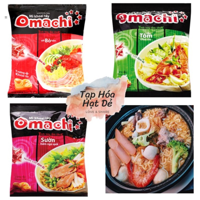 Mì khoai tây omachi 5 sao 78g/gói