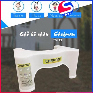 [THANH LÝ] Ghế Kê Chân Toilet Chống Táo Bón, Ngăn Ngừa Các Bệnh Tiêu Hóa Khi Đi Vệ Sinh CHEFMAN
