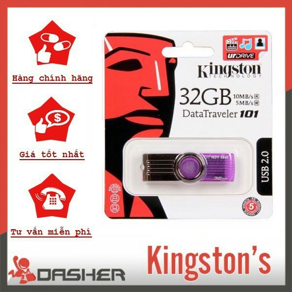 USB 32GB Kingston I Bảo Hành 2 Năm I Chính Hãng I Đổi Trả Miễn Phí Trong 3 Ngày Đầu