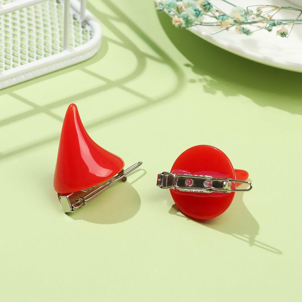 ☆Yola☆ 1 Cặp Kẹp Tóc Hình Sừng Bò Nhiều Màu Sắc Hóa Trang Halloween Cho Nữ