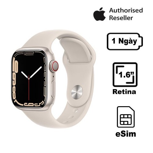 Apple Watch Series 7 41mm GPS + Cellular Sport Band Chính Hãng VN/A - Bảo Hành 12 Tháng