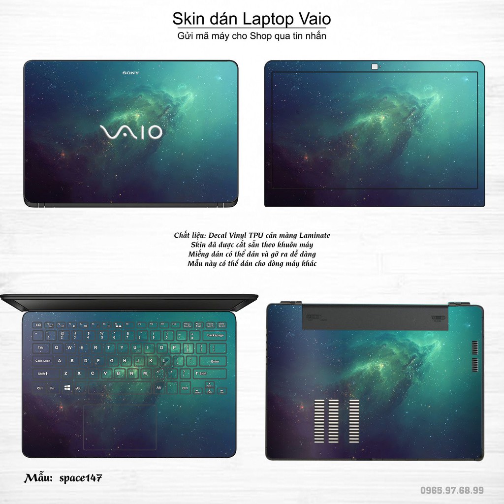 Skin dán Laptop Sony Vaio in hình không gian _nhiều mẫu 25 (inbox mã máy cho Shop)