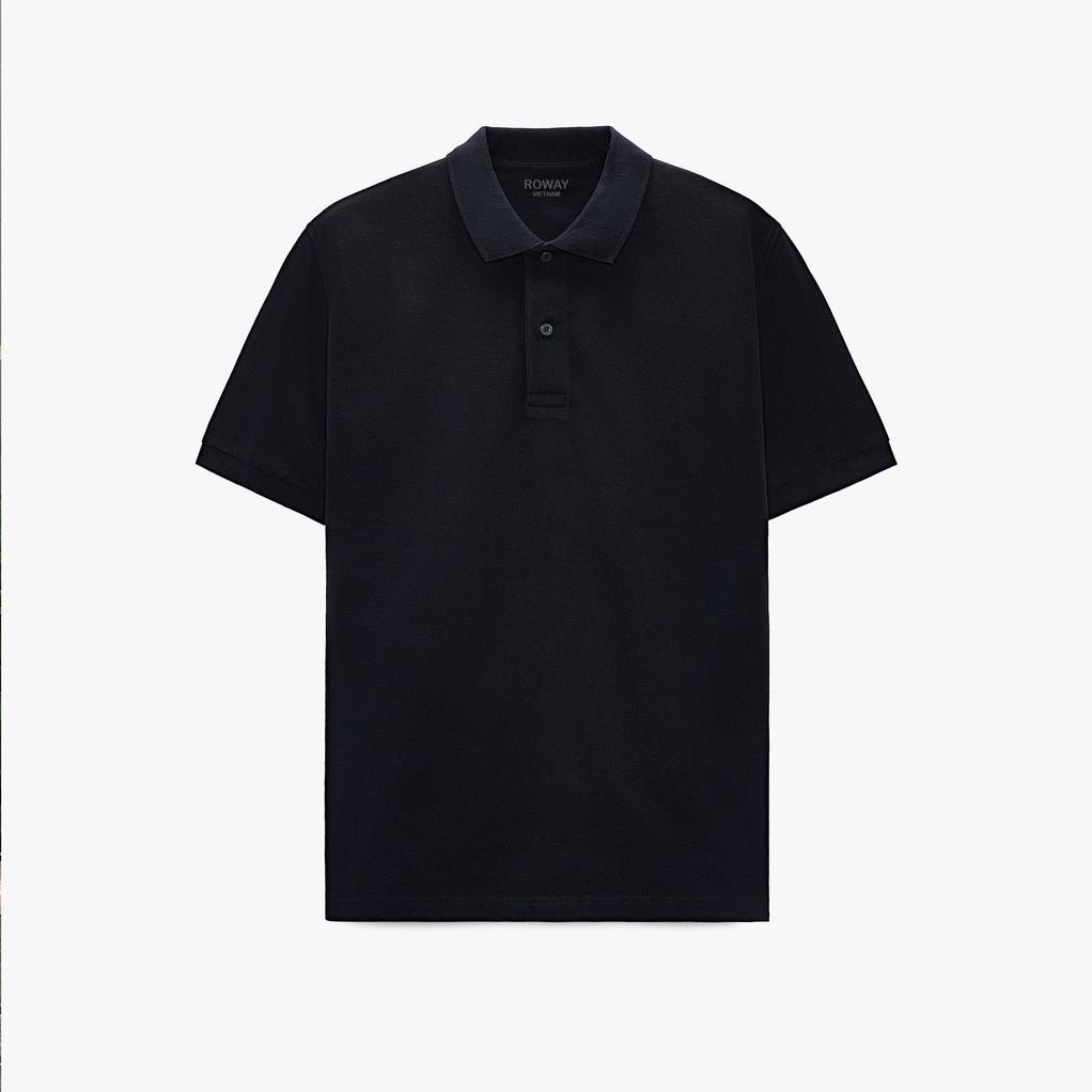 Áo thun polo nam ROWAY cotton thoáng mát, thấm hút, không nhăn form regular, polo trơn ⚡