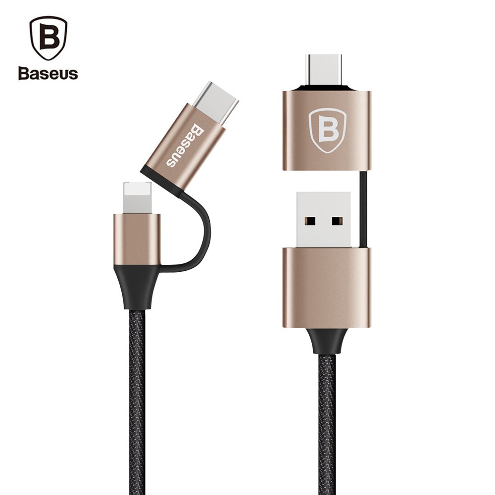 CÁP ĐA NĂNG 5 IN 1 BASEUS (USB, USB-C, LIGHTNING, MICROUSB)