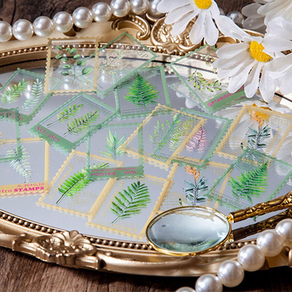 Sticker Trong Suốt Tự Dính Hình Hoa Trang Trí Sổ Tay Nhật Ký DIY