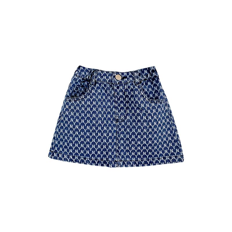 Hàng Mới Về Đầm Denim Chữ A Dáng Ngắn In Họa Tiết Thời Trang Mùa Hè Xinh Xắn Cho Bé Gái T5