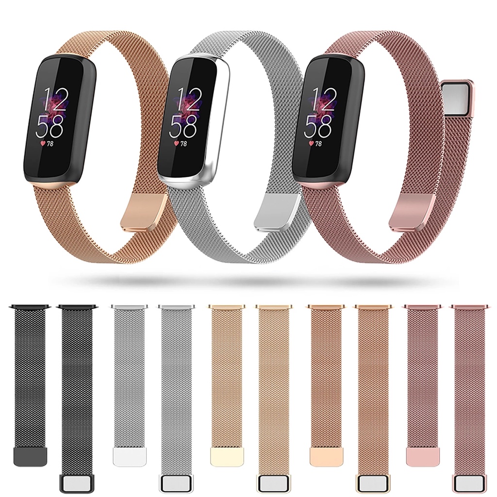Dây đeo inox Milanese cho đồng hồ thông minh Fitbit Luxe