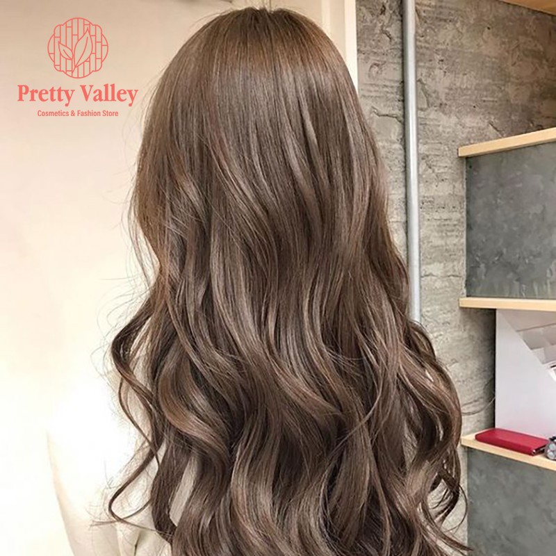 Kem nhuộm tóc màu nâu tro sáng Molokai 60ml 💖 TẶNG KÈM GĂNG TAY + CHAI OXY TRỢ DƯỠNG 💖 - Pretty Valley