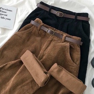 Quần baggy nữ đen, nâu size S M