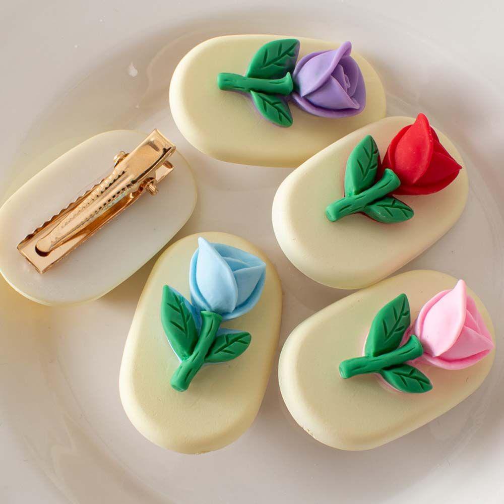 Kẹp Tóc Hình Hoa Tulip Ngọt Ngào Dễ Thương