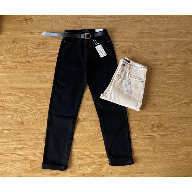 [HOT TREND] Quần momjean nữ chất jean mềm co giãn thoải mái lưng cao trên rốn tôn dáng dễ phối đồ (HÌNH THẬT) | BigBuy360 - bigbuy360.vn