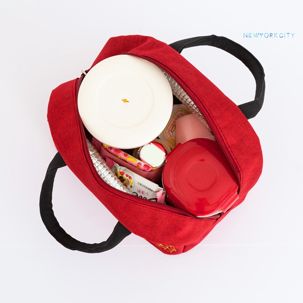 Túi Đựng Cơm Trưa NYC Lá Nhôm Giữ Nhiệt Sức Chứa Lớn